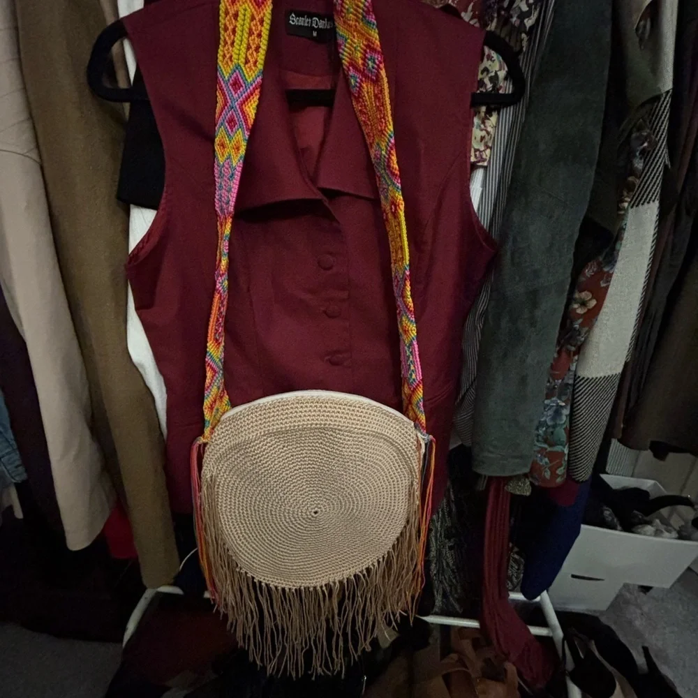 Boho Multi color Cross body Purse